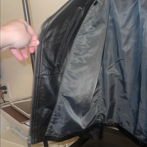 EXTREMELY RARE Harley-Davidson Black Leather Motorcycle Jacket - Picture 7 of 14